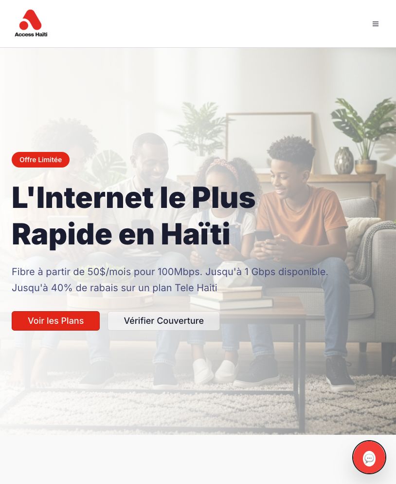Access Haiti — Digital Experience — homepage screenshot