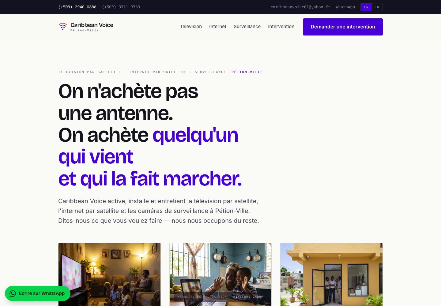 Caribbean Voice — homepage screenshot