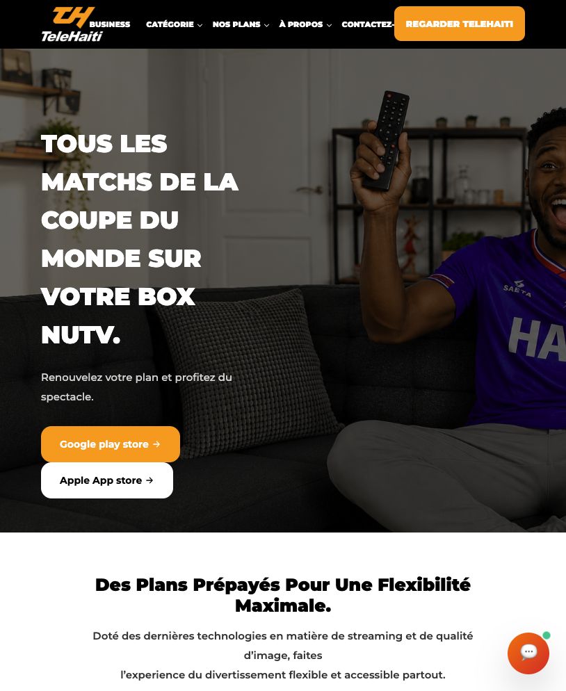 TeleHaiti — Digital Experience — homepage screenshot